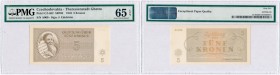 World Banknotes
POLSKA / POLAND / POLEN / PAPER MONEY / BANKNOTE

Czechoslovakia, Getto Terezin. 5 koron (Kronen) 1943 PMG 65 EPQ 

Idealnie zach...