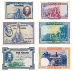 World Banknotes
POLSKA / POLAND / POLEN / PAPER MONEY / BANKNOTE

Spain 25-100 pesetas 1925-1928, set 3 banknotes 

Banknoty złamane w pionie. Ze...
