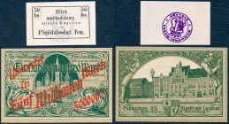 World Banknotes
POLSKA / POLAND / POLEN / PAPER MONEY / BANKNOTE

Germany 5.000.000 mark 1923 i bon 50 fenigów, WielkoPoland, Rogoźno 1916, set 2 p...