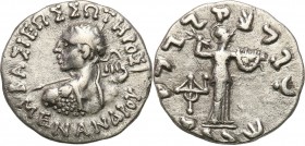 Ancient coins
RÖMISCHEN REPUBLIK / GRIECHISCHE MÜNZEN / BYZANZ / ANTIK / ANCIENT / ROME / GREECE

Greco-Baktria, Menander (160-145) n. E. Drachma ...