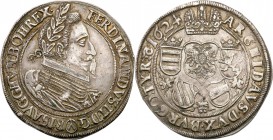 Austria
Austria, Ferdinand II (1619-1637). Thaler (Thaler) 1624, Vienna 

Aw.: Popiersie władcy w lewo, w wieńcu laurowym, legenda tokowaRw.: Pośro...