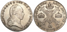 Austria
Austria, Francis II (1792-1835). Thaler (Kronentaler) 1796 H, Gnzburg 

Awers lekko przetarty, rewers z dużą ilością połysku menniczego. Pa...