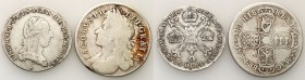 Austria
Austria, Joseph II - 1/4 Talar (Thaler) 1788 A, Vienna i Wielka Brytania. James II - 1/2 crowns (Kronen)y 1685, set 2 coins - RARE 

Bardzo...