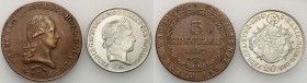 Austria
Austria, Hungary, 3 krajcary 1812 S, Smolnik, 20 krajcarow (Kreuzer) 1837 B, Kremnica, set 2 coins 

Ładnie zachowane. Zestaw 2 monet.Herie...