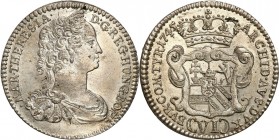 Austria
Austria, Maria Teresa (1740-1780). 6 krajcarow (Kreuzer) 1745, Hall - PIĘKNE 

Pięknie zachowana moneta. Blask menniczy. Naturalne wygięcie...