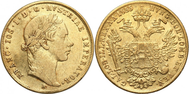 Austria
Austria. Francis Joseph. Ducat (Dukaten) 1855 A, Vienna 

Niewielki ś...