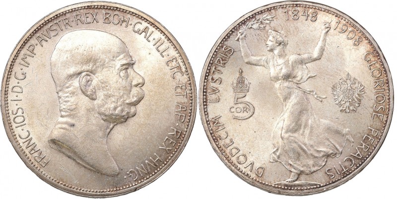 Austria
Austria, Francis Joseph I. 5 crowns (Kronen) 1908, Vienna 

Wybite na...