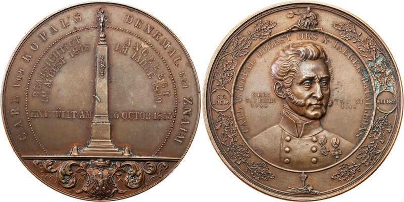 Austria
Austria. Medal 1853 - unveiling of the statue of Colonel Carl von Kopal...