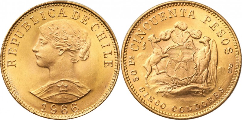 Chile
Chile. 50 pesos 1966 - piękne 

Pięknie zachowane.Friedberg 55

Detai...