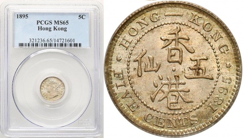 China
Chiny, Hong Kong. 5 cents 1985 PCGS MS65 

Wyśmienicie zachowana moneta...