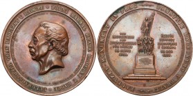 Czech Republic
Czech Republic, Medal 1859 - unveiling of the monument to Marshal Radetzki in Prague, bronze 

Aw.: Głowa marszałka w lewo i napis w...
