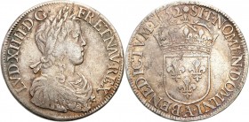 France
France, Louis XIV the Great. Ecu ? la m?che longue 1652 A, Paris 

Ładny egzemplarz jak na ten typ monety. Kolorowa patyna.Gadoury 202; Dupl...