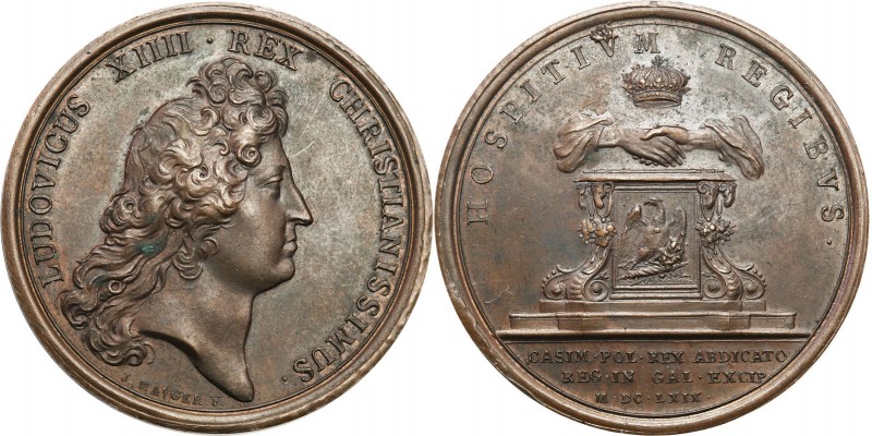 France
Medal 1669 John II Casimir, abbot Saint-Germain-des-Pres - later print ...