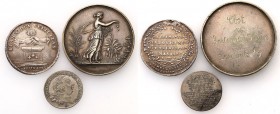 France
Europa. Medale, set 3 pieces, silver 

Zestaw 3 medali przedstawionych na fotografii.Średnica: 21,2 / 30&nbsp; / 39 mmWaga: 2,08 / 6,29 / 25...