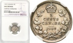 Canada
Kanada. Edward VII. 5 cents 1907 NGC UNC DETAILS 

Bardzo ładnie zachowany egzemplarz. Połysk, delikatna patyna. Lekko czyszczone tłoKM 13
...