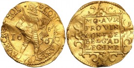 Netherlands
Niederlande, Zeeland. 2 ducat (Dukaten) 1656 

Pofalowana powierzchnia, niewielkie zacięcie u dołu rewersu, ale moneta w pełni czytelna...