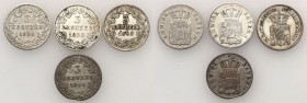 Germany
WORLD COINS / NIEMCY / GERMANY / DEUTSCHLAND

Germany/ Deutschland, Bayern. 3 krajcary 1848-1865, set 4 coins 

Monety w różnym stanie za...
