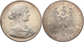 Germany
WORLD COINS / NIEMCY / GERMANY / DEUTSCHLAND

Germany/ Deutschland, Francfurt. 2 talar (Thaler) 1861, Francfurt - Beautiful 

Piękny egze...