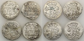 Germany
WORLD COINS / NIEMCY / GERMANY / DEUTSCHLAND

Germany/ Deutschland, Preuen. 1/24 Talar (Thaler) 1753 F, set 4 coins - RARE 

Rzadkie mone...