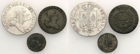 Germany
WORLD COINS / NIEMCY / GERMANY / DEUTSCHLAND

Germany/ Deutschland, Preuen. Friedrich Wilhelm II. Grosz 1797 B, 4 grosze 1797 A, Krajcar 17...