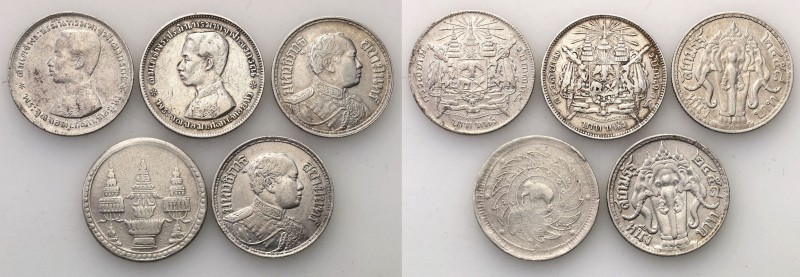 Thailand
Tajlandia. Bath, set 5 coins 

Różni władcy. Zestaw 5 rzadszych mone...