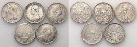 Thailand
Tajlandia. Bath, set 5 coins 

Różni władcy. Zestaw 5 rzadszych monet w różnym staniezachowania.KM Y 34 (1901-1907) / Y 45 (1915-1918) 
...