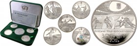 Ukraine
Ukraina, Euro 10, 20 hrywien 2012, set 5 coins 

Na monetach przedstawione areny w poszczególnych miastachUkrainy, w których zostały rozegr...