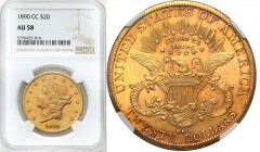 USA (United States of America)
USA. 20 dollars 1890 CC, Carson City NGC AU58 - RARE 

Bardzo rzadka moneta z mennicy Carson City. Nakład tylko 91 t...