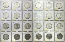 USA (United States of America)
USA. 50 cents 1916-1947, big set 51 coins 

Zestaw skompletowany przez kolekcjonera.Monety z lat 1916-1947 wybijane ...