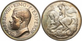 Great Britain
Wielka Brytania, Edward VIII. 1 crown (Kronen) 1936 

Moneta dla uczczenia niedoszłego króla Wielkiej Brytanii.

Details: 27,97 mie...