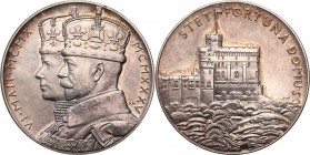 Great Britain
Great Britain, George V. Medal commemorating the silver weddings of George V and Maria 1935, silver 

Kolorowa patyna, połysk. Piękni...