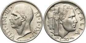 Italy
Włochy, Vittorio Emanuele III. 20 Centesimi 1936 - RARE 

Rzadka moneta. Menniczy egzemplarz.KM 75

Details: 4,02 g Ni 
Condition: 1 (UNC)...