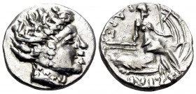 CELTIC, Balkan Region. Uncertain mint, copying Histiaia. Circa 2nd century BC. Tetrobol (Silver, 14 mm, 1.99 g, 12 h), a contemporary Celtic imitation...