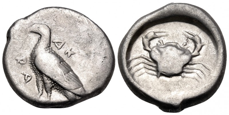 SICILY. Akragas. Circa 480/478-470 BC. Didrachm (Silver, 20 mm, 8.27 g, 9 h). AK...