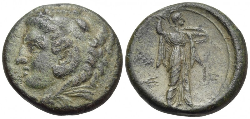 SICILY. Syracuse. Pyrrhos, 278-276 BC. (Bronze, 22.5 mm, 9.97 g, 10 h). [ΣΥΡΑΚΟΣ...