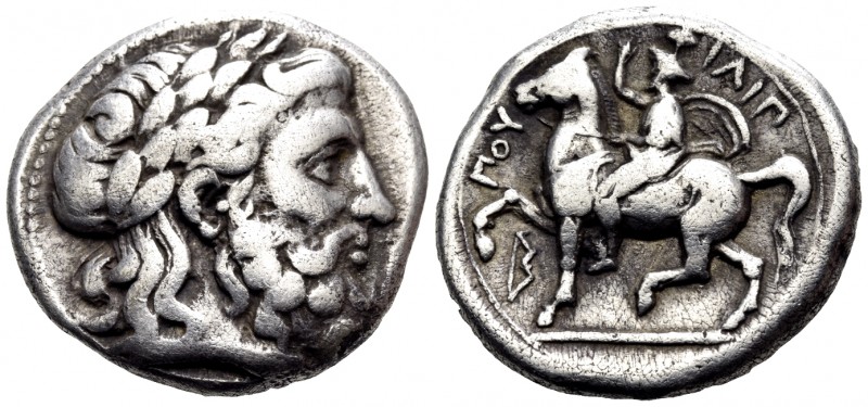 KINGS OF MACEDON. Philip II, 359-336 BC. Tetradrachm (Silver, 24 mm, 14.03 g, 7 ...