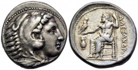 KINGS OF MACEDON. Alexander III ‘the Great’, 336-323 BC. Tetradrachm (Silver, 25 mm, 17.19 g, 1 h), uncertain mint, perhaps Macedonian, c. 320s. Head ...