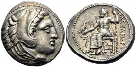 KINGS OF MACEDON. Alexander III ‘the Great’, 336-323 BC. Tetradrachm (Silver, 27 mm, 17.19 g, 4 h), 'Amphipolis', 336-323. Head of Herakles to right, ...