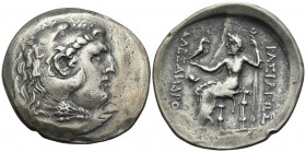 KINGS OF MACEDON. Alexander III ‘the Great’, 336-323 BC. Tetradrachm (Silver, 35.5 mm, 15.87 g, 12 h), Mesembria, c. 175-125. Head of Herakles to righ...