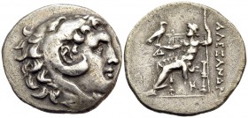 KINGS OF MACEDON. Alexander III ‘the Great’, 336-323 BC. Tetradrachm (Silver, 29 mm, 16.34 g, 11 h), Odessos, c. 280-200. Head of Herakles to right, w...
