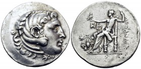 KINGS OF MACEDON. Alexander III ‘the Great’, 336-323 BC. Tetradrachm (Silver, 32 mm, 16.43 g, 12 h), struck posthumously, Temnos, circa 188-170. Head ...