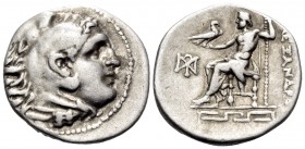 KINGS OF MACEDON. Alexander III ‘the Great’, 336-323 BC. Drachm (Silver, 18.5 mm, 4.25 g, 11 h), Magnesia, circa 282-225 BC. Head of Herakles to right...