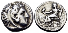 KINGS OF MACEDON. Alexander III ‘the Great’, 336-323 BC. Drachm (Silver, 15.5 mm, 4.18 g, 12 h), Miletos, lifetime issue, circa 325-323 BC. Head of He...