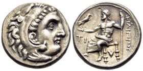 KINGS OF MACEDON. Philip III Arrhidaios, 323-317 BC. Drachm (Silver, 16 mm, 4.27 g, 12 h), Sardes, circa 322-319/8. Head of Herakles to right, wearing...