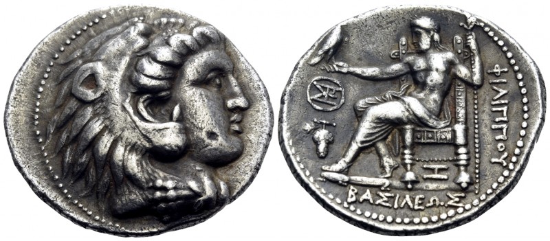 KINGS OF MACEDON. Philip III Arrhidaios, 323-317 BC. Tetradrachm (Silver, 29 mm,...