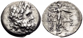 THESSALY, Thessalian League. 2nd-1st centuries BC. Stater (Silver, 22 mm, 6.10 g, 1 h), struck under the magistrates Gorgias, Ni..., and Themistogenes...