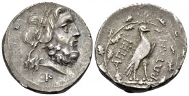 EPEIROS, Federal coinage of the Epirote Republic. Circa 234/3-168 BC. Drachm (Silver, 20 mm, 4.60 g, 11 h), Dodona, struck under the magistrate Derdas...