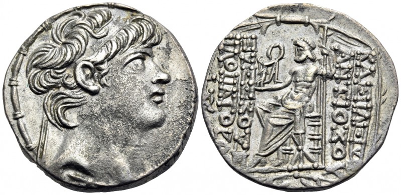 SELEUKID KINGS OF SYRIA. Antiochos X Eusebes Philopator, Circa 94-88 BC. Tetradr...