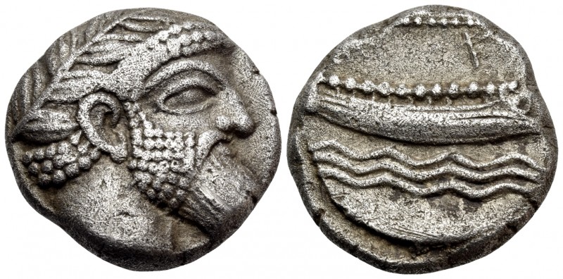 PHOENICIA. Arados. Uncertain king, CIrca 348/7-339/8 BC. Stater (Silver, 21 mm, ...