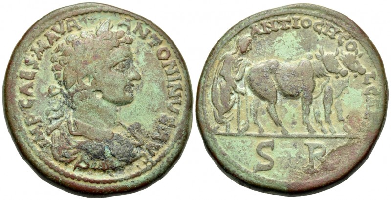 PISIDIA. Antioch. Caracalla, 198-217. (Bronze, 32 mm, 24.32 g, 11 h). IMP CAES M...